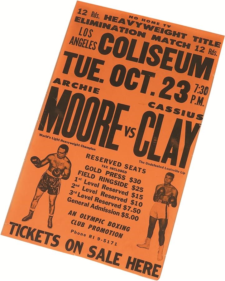 - 1962 Cassius Clay vs. Archie Moore On-Site Fight Poster