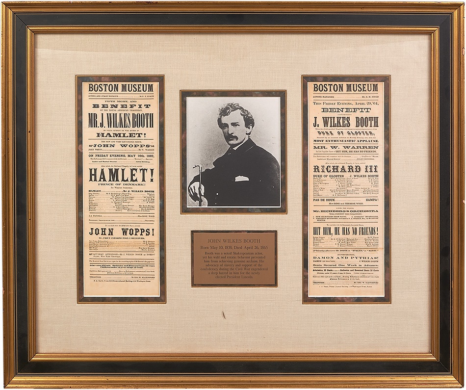 - Two 1864 John Wilkes Booth Theater Posters