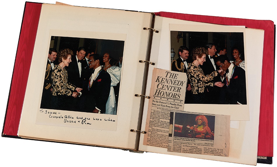 - Sammy Davis, Jr. 1987 Kennedy Center Awards Scrapbook & Nancy Reagan Signed Photograph