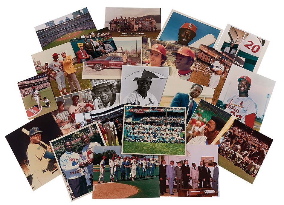 The Lou Brock Collection - Lou Brock Unsigned Photograph Lot (300+)