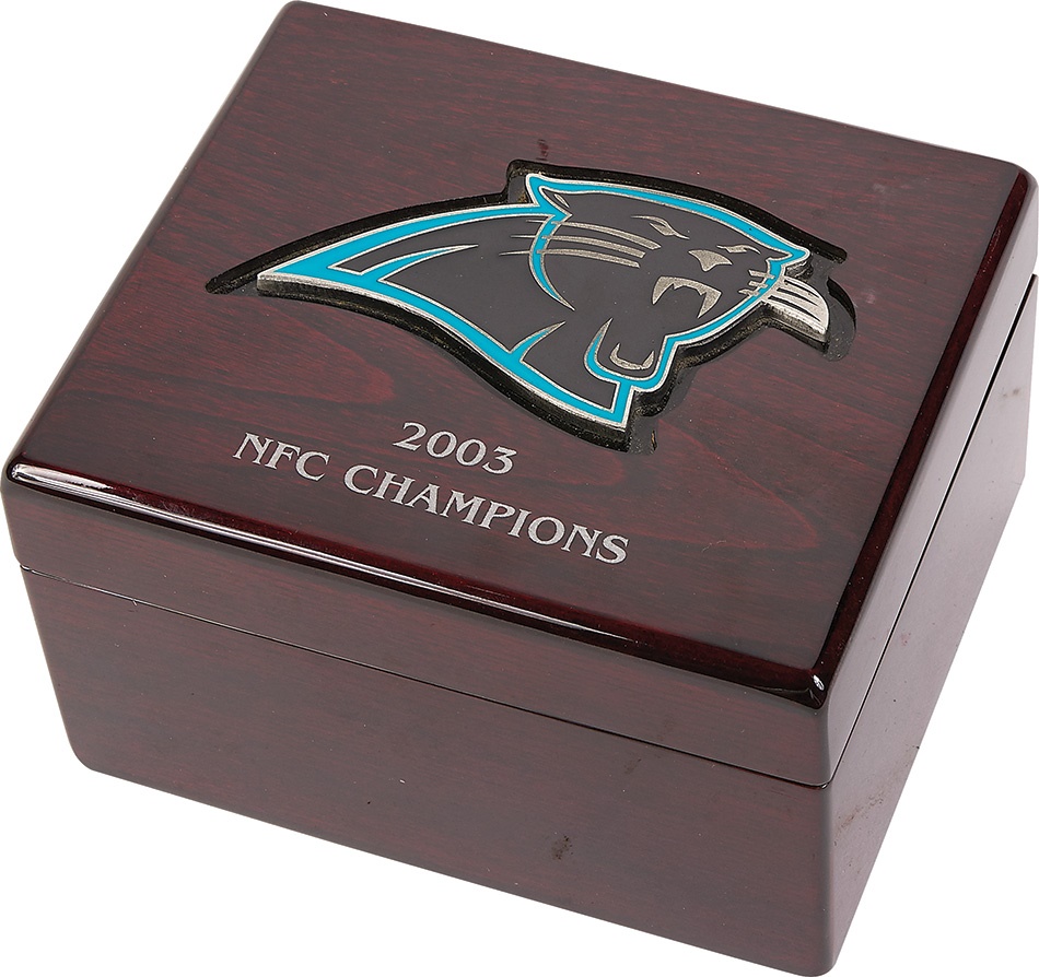 Sports Rings And Awards - 2003 Donnie Shell Carolina Panthers NFC Championship Ring