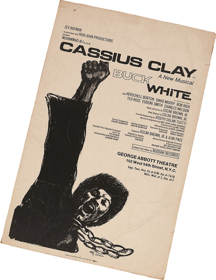 - Cassius Clay AKA Muhammad Ali "Buck White" Theater Poster by Mozelle Thompson
