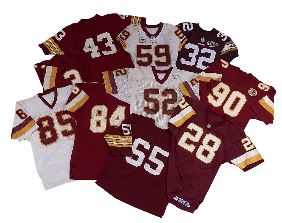 1971-76 Larry Brown Game Worn Washington Redskins Jersey, MEARS, Lot  #82721