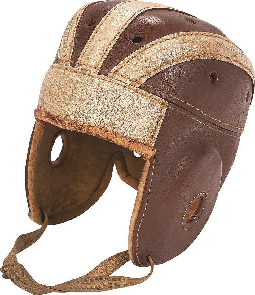 redskins throwback leather helmet