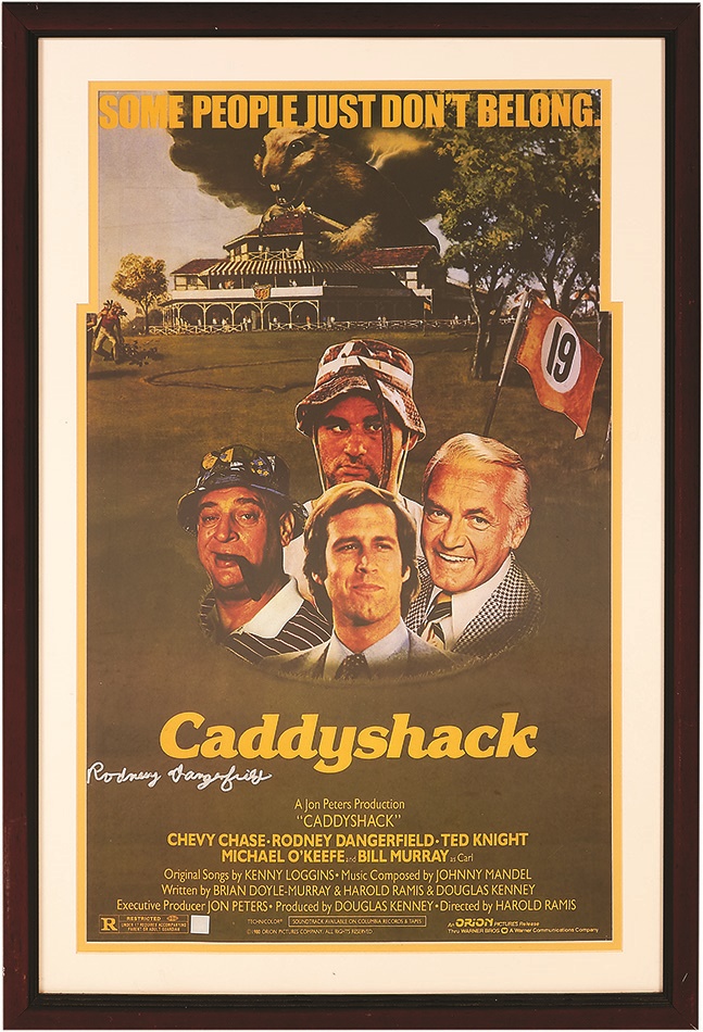 - Rodney Dangerfield Signed 1980 "Caddyshack" Original Release Movie Poster