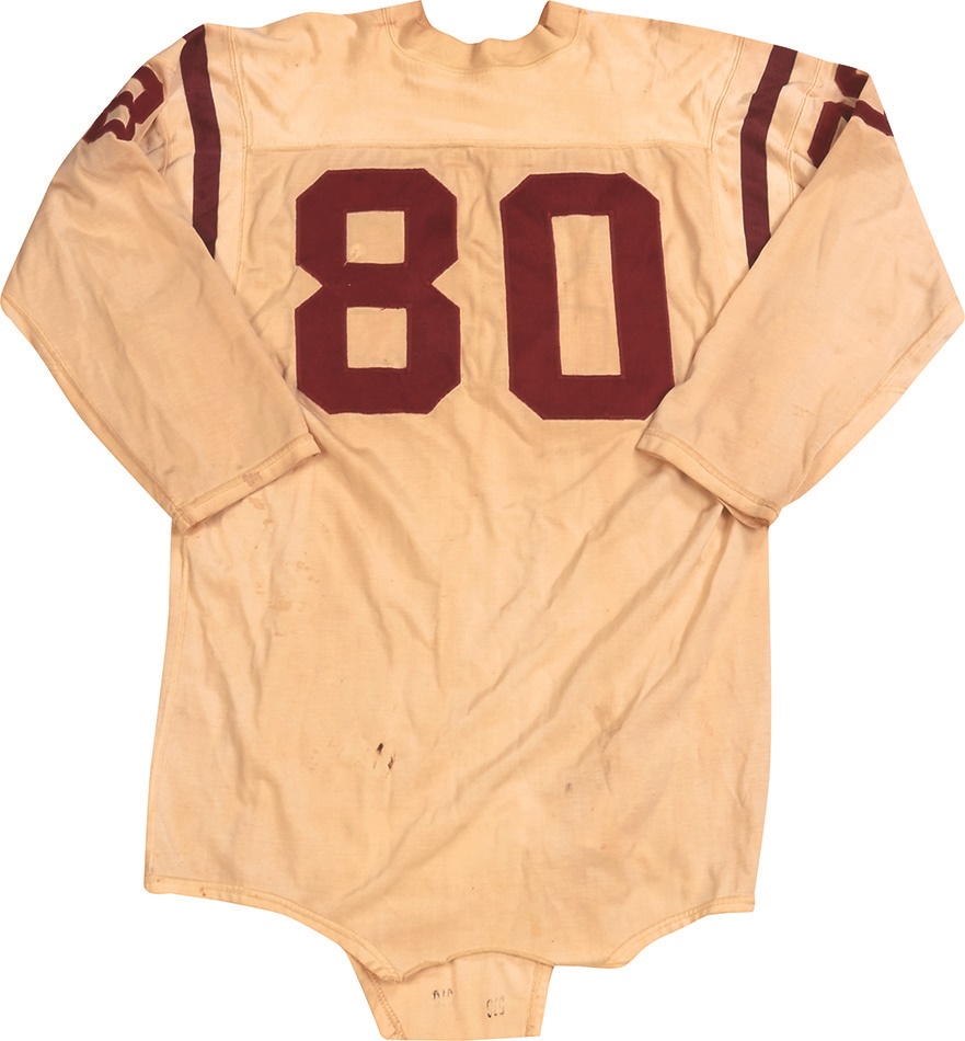The Washington Redskins Collection - Late 50s to Early 60s Washington Redskins Game Worn Jersey #80 (ex-Equipment Manager)