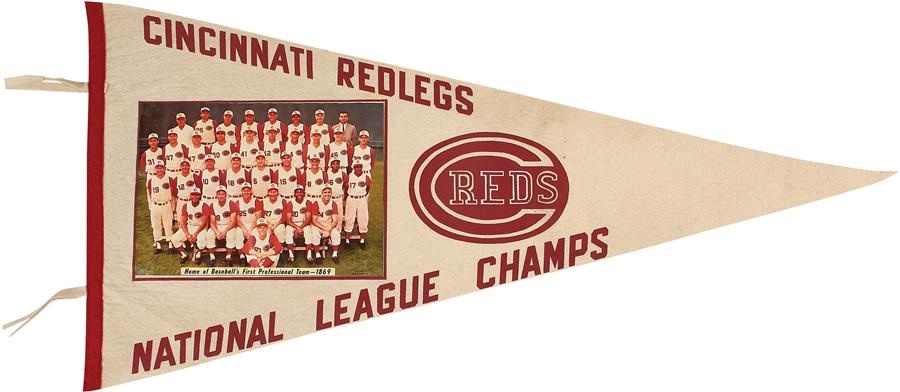 Pete Rose & Cincinnati Reds - Giant 1961 Cincinnati Reds National League Champions Photo Pennant