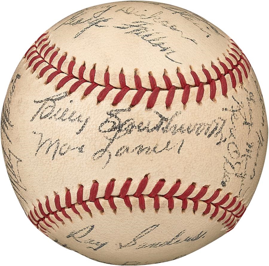 - 1943 National League Champion St. Louis Cardinals Team Signed Baseball
