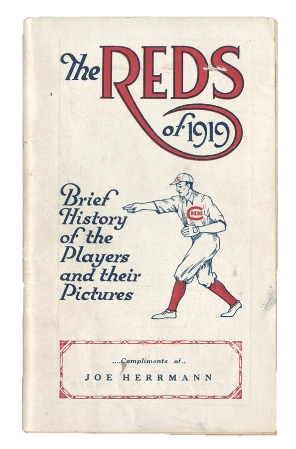 Pete Rose & Cincinnati Reds - Rare 1919 Cincinnati Reds World Series Yearbook