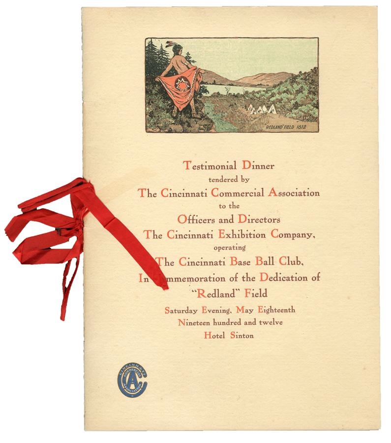 Pete Rose & Cincinnati Reds - 1912 Cincinnati Redland Field Dedication Program