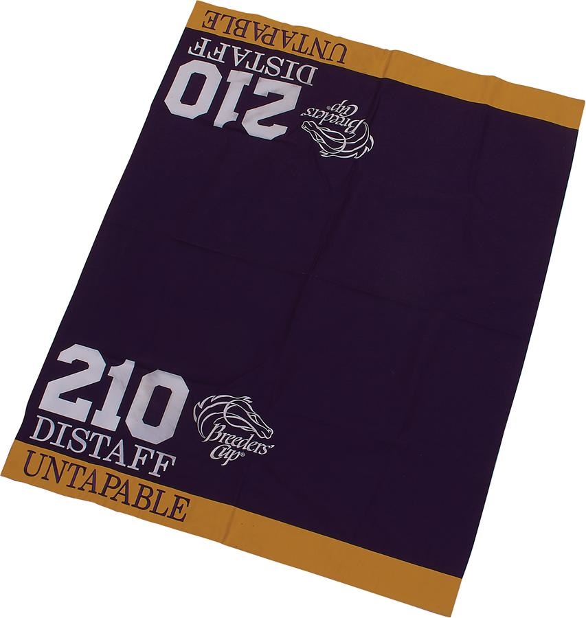 Horse Racing - Untapable Winning 2014 Breeders' Cup Distaff Exercise Saddle Cloth