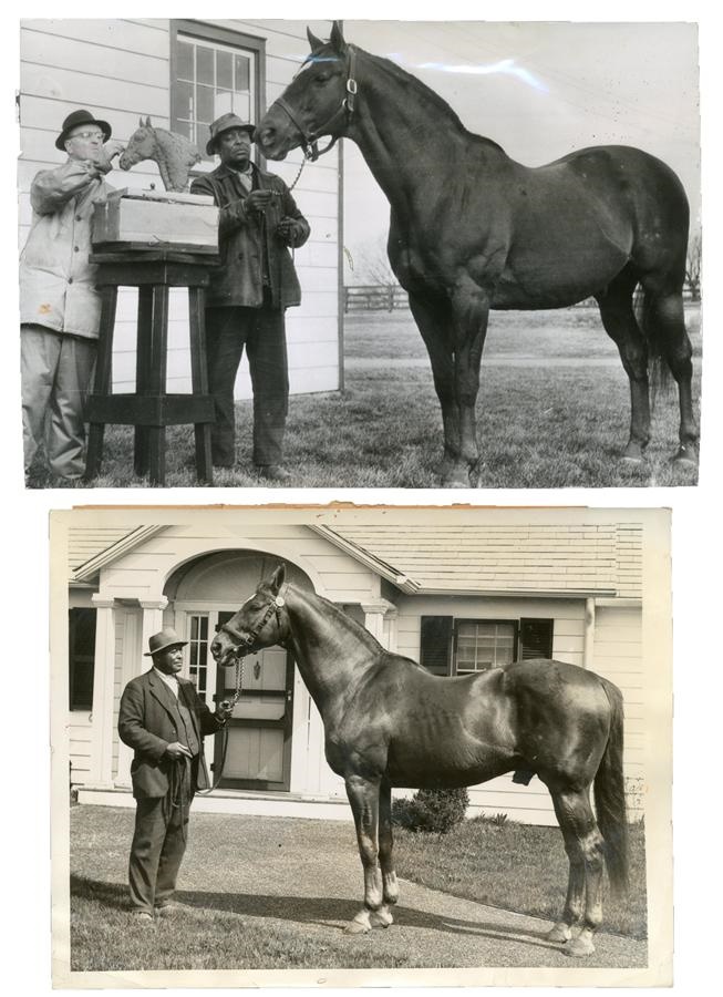 Horse Racing - Seabiscuit and Man ‘O War Original Vintage Photographs