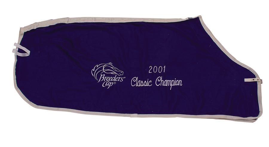 Horse Racing - Tiznow 2001 Breeders Cup Winner's Blanket "Tiznow Wins It For America"