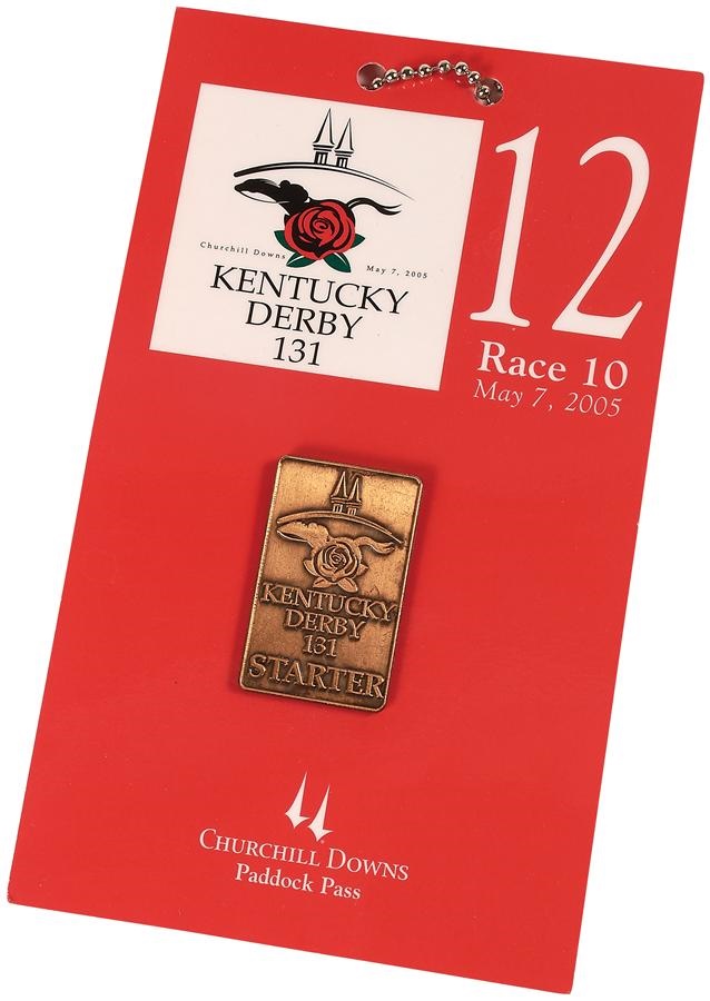 Afleet Alex winning Kentucky Derby Owner's Paddock Pass