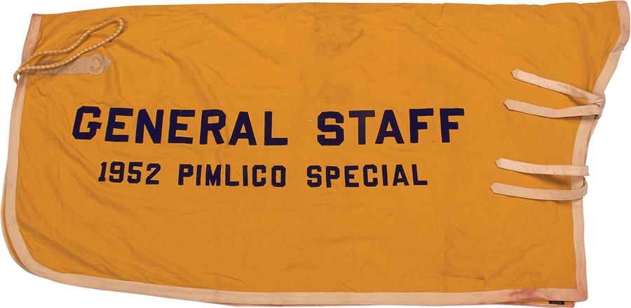Horse Racing - General Staff 1952 Pimlico Special Winning Blanket