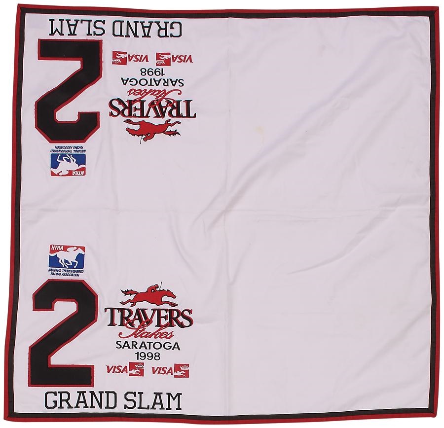 Horse Racing - Grand Slam Travers Saddle Cloth