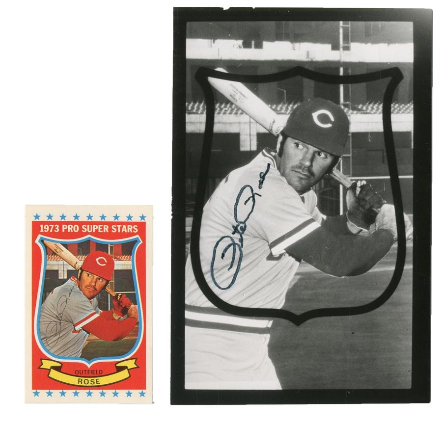 Pete Rose & Cincinnati Reds - 1973 Pete Rose Kellogg's Baseball Card Original Art