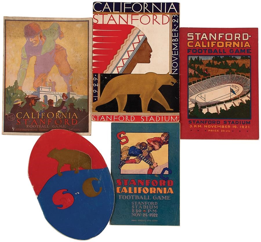 - 1920-1929 Stanford v California "Big Game" Programs (5)