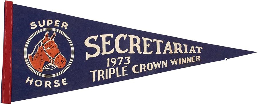 Horse Racing - 1973 Secretariat Triple Crown Pennant