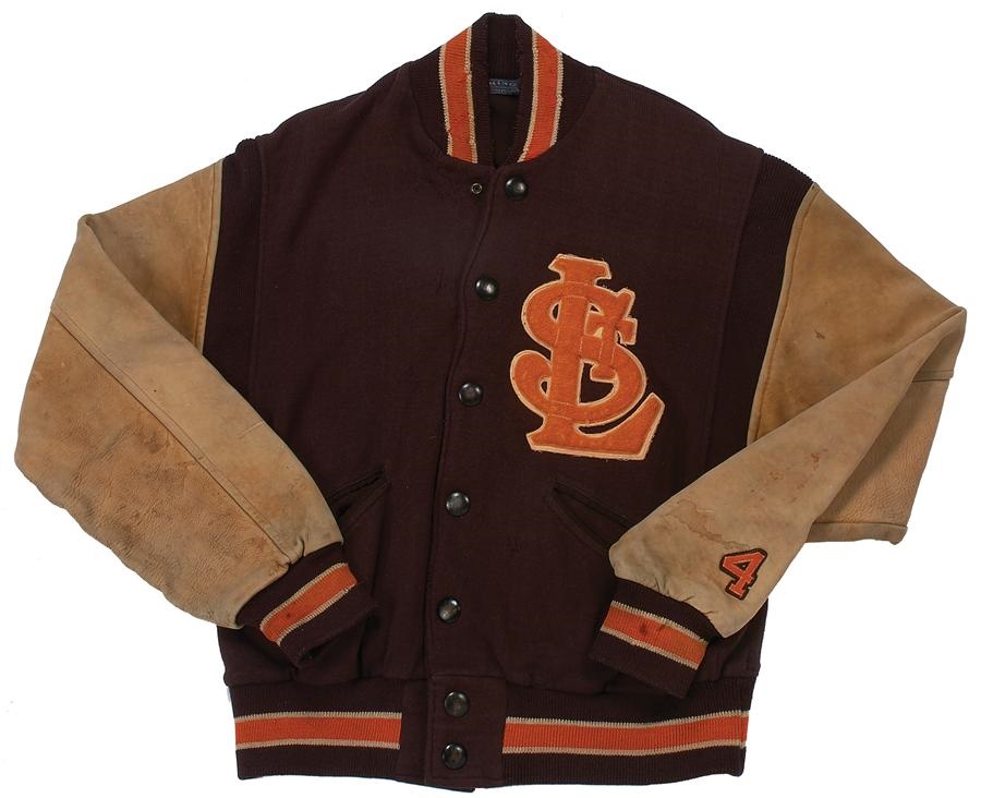 - 1940s Don Gutteridge St Louis Browns "Dollar Sign" Baseball Jacket