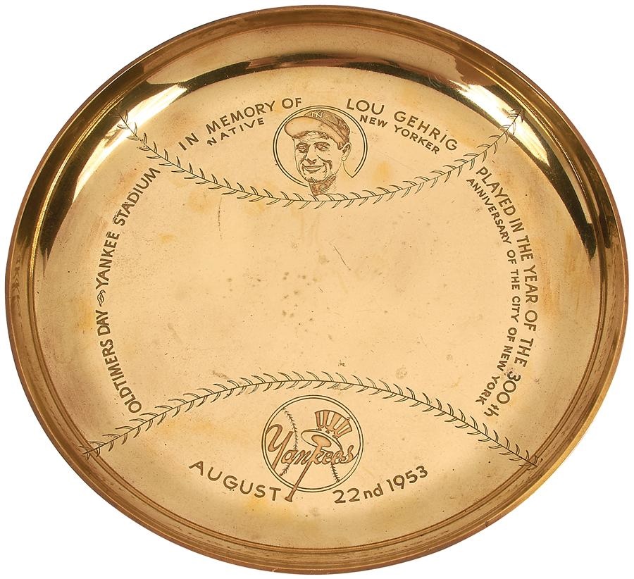 - 1953 Lou Gehrig Memorial Charger
