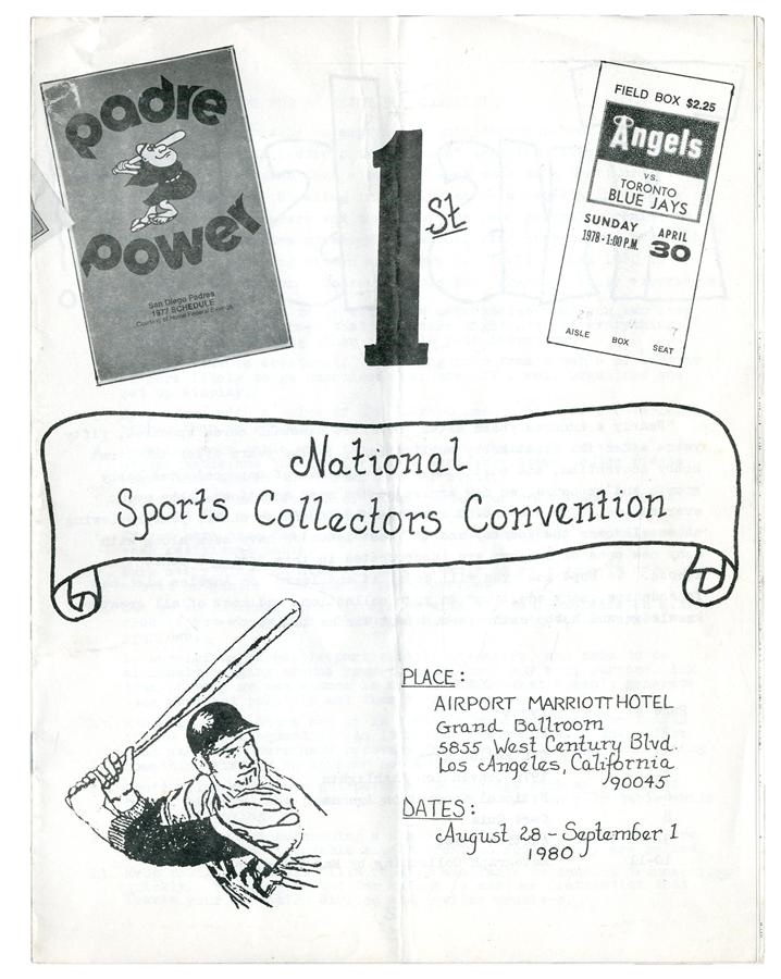 - 1980 First Ever National Sports Collectors Convention Program