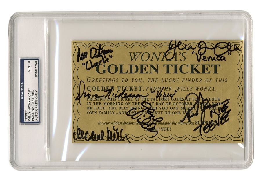 - Willy Wonka Signed Golden Ticket