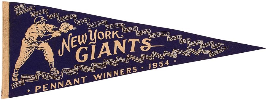 - 1954 New York Giants "Pennant Winners" Pennant