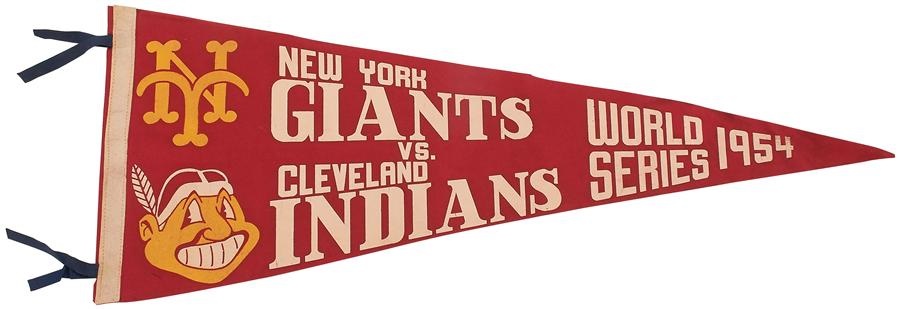- 1954 World Series NY Giants v Cleveland Indians Pennant