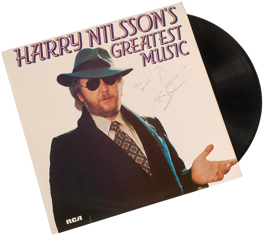 Rock 'N' Roll - Harry Nilsson "Self Deprecating" Signed Album (LOA)