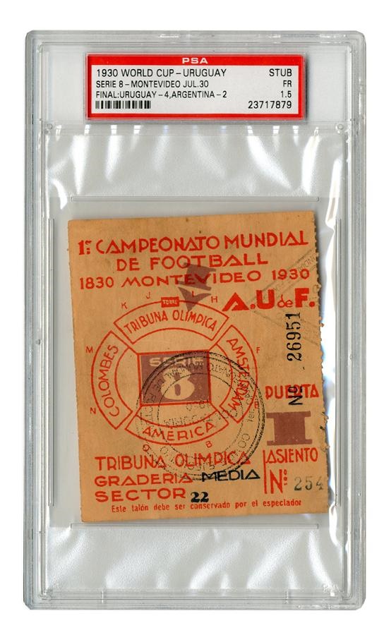 - 1930 World Cup "Final Game" Winning Ticket
