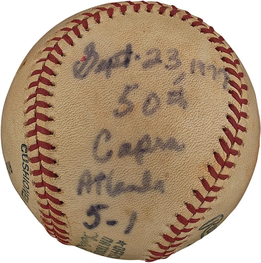 - 1977 George Foster Record Setting 50th Homerun Baseball