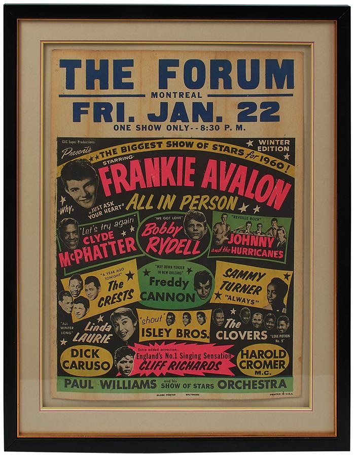 Rock 'N' Roll - 1960 Montreal Forum Boxing Style Concert Poster