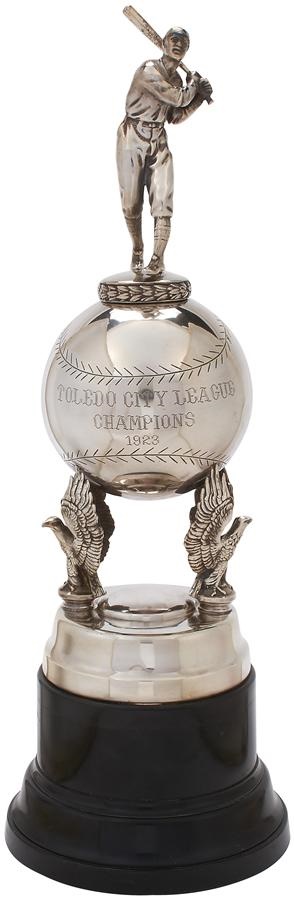 - Incredible Large Silver Baseball Trophy (22" tall)