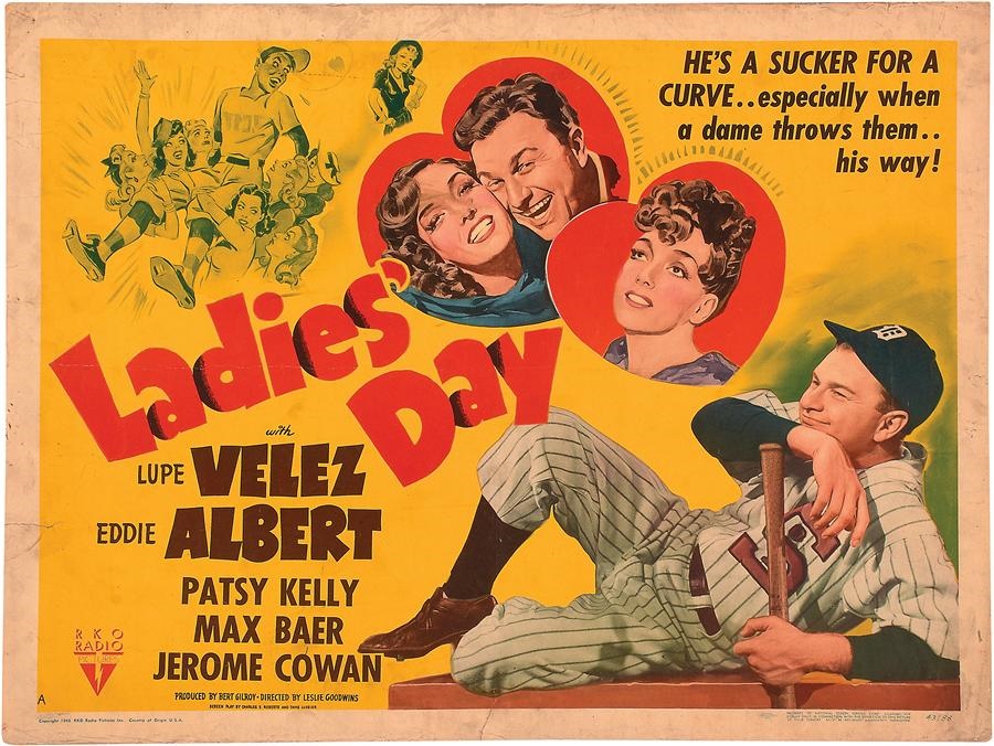 - 1943 "Ladies' Day" Half-Sheet Film Poster