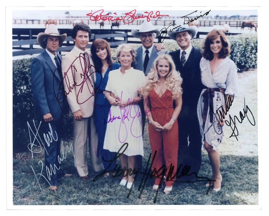- "Dallas" Cast Signed Photo