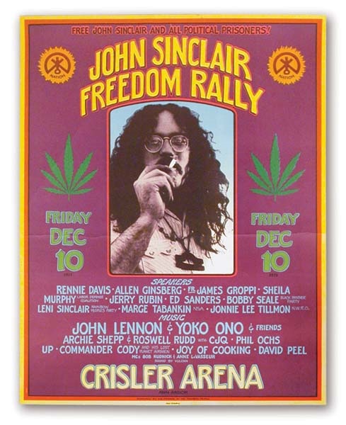 The Beatles - 1971 John Lennon Concert Poster (17 x 22")