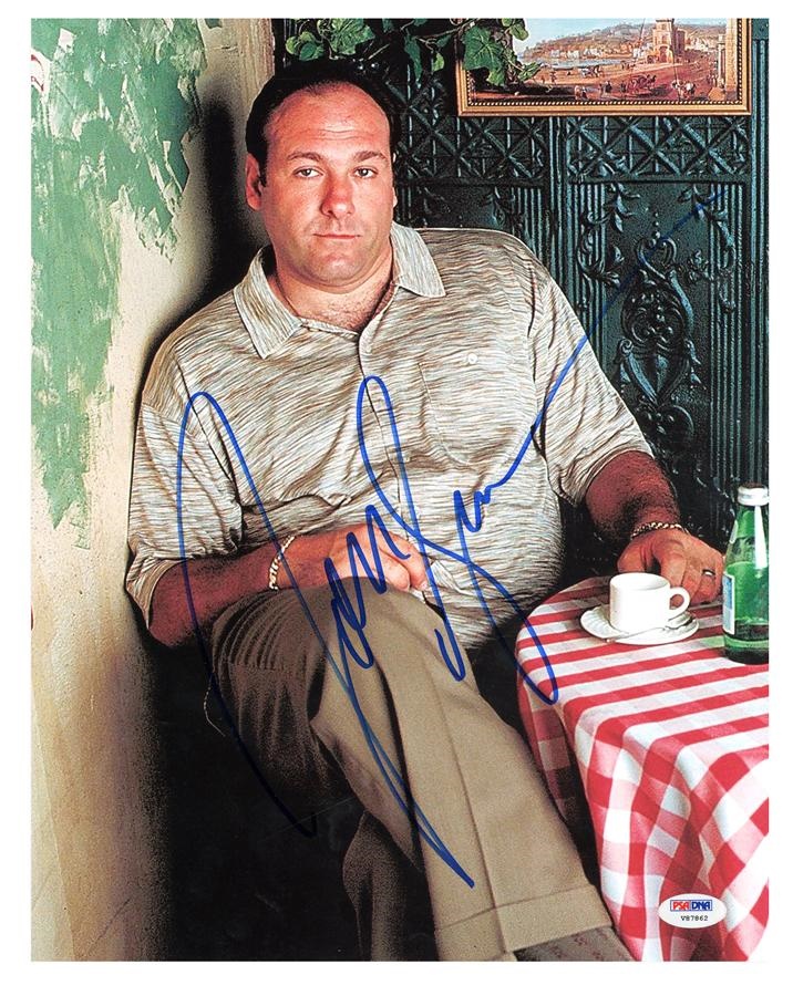 - James Gandolfini As Tony Soprano Signed Photo