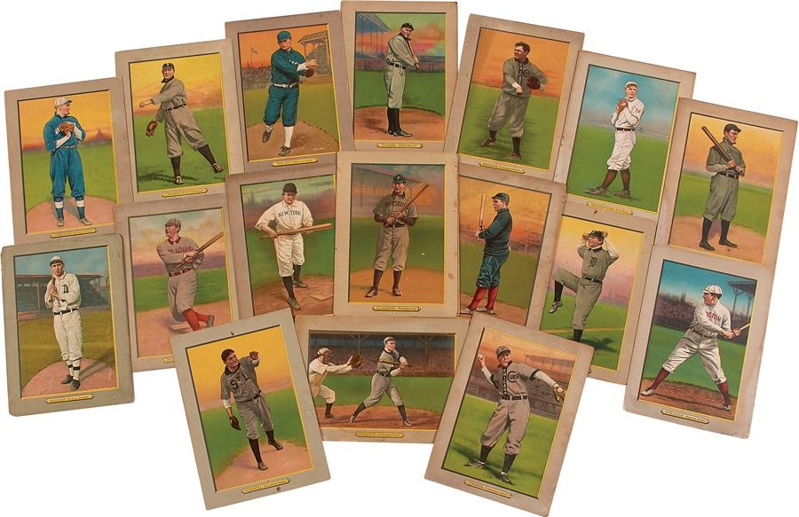 - 1911 T3 Turkey Red Cabinets Collection of Hall of Famers Including Ty Cobb (18)