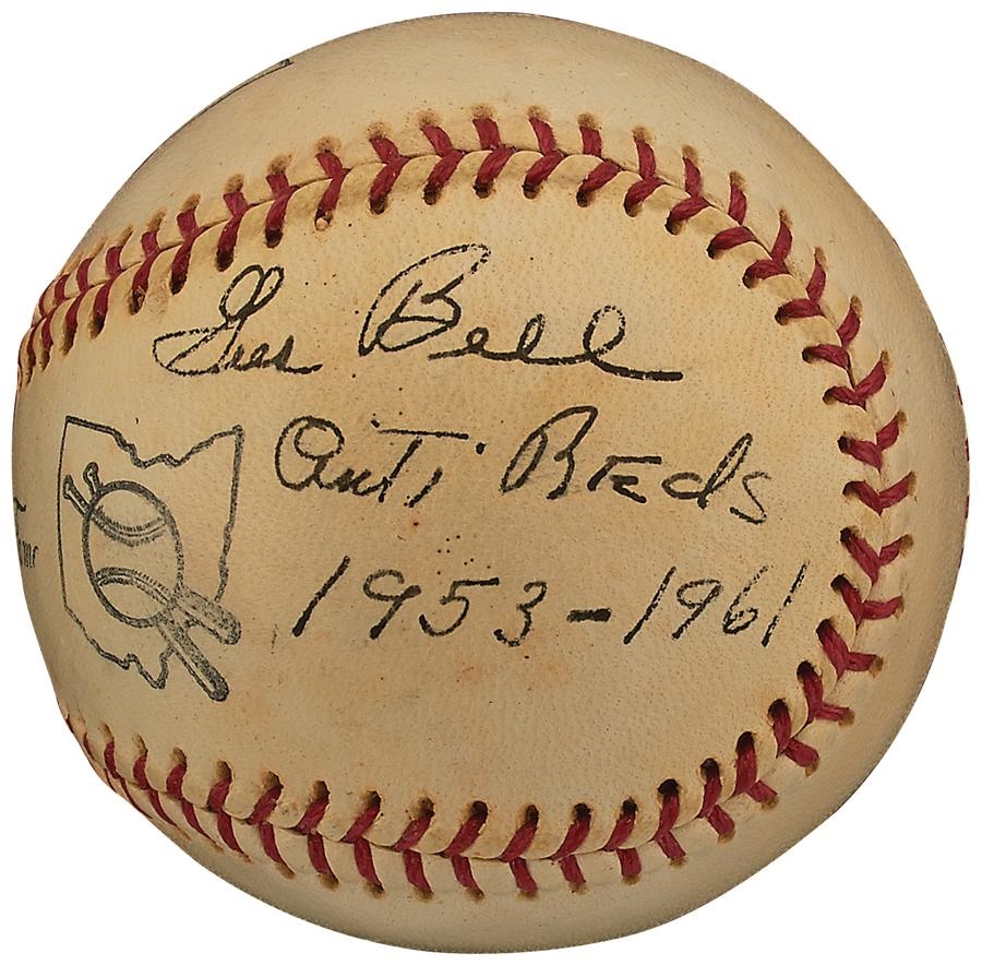 - Gus Bell Single Signed Baseball