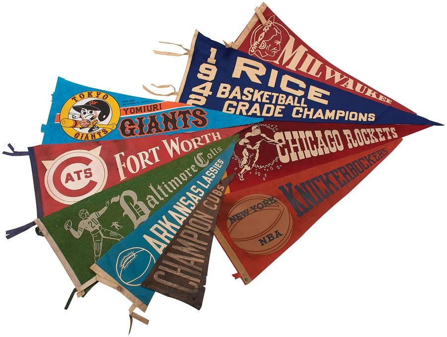 - 1940s-70s Handpicked Pennant Collection (9)