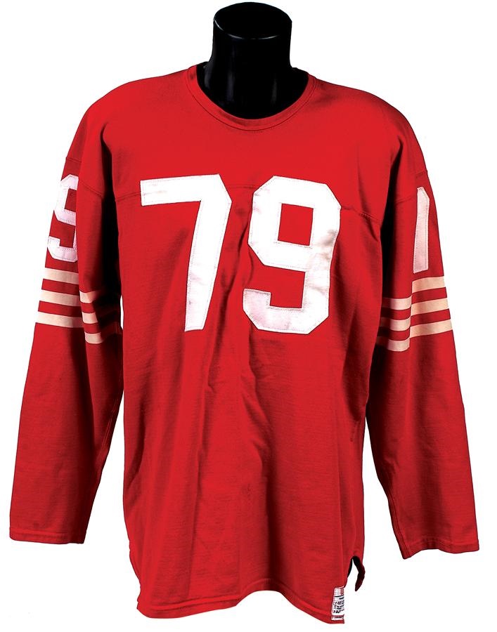 - 1962 Bob St Clair San Francisco 49ers Game Used Jersey