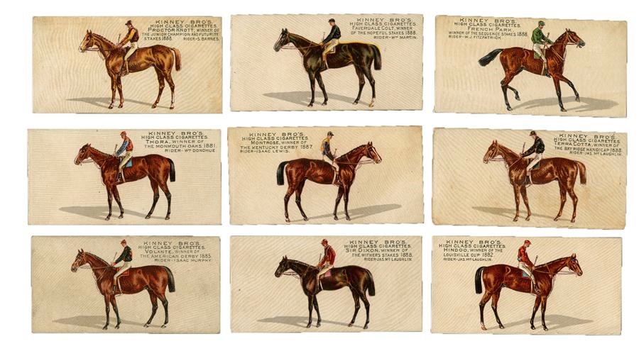 - 1888 N229 Kinney Racing Horses Complete set of 25 (+1)