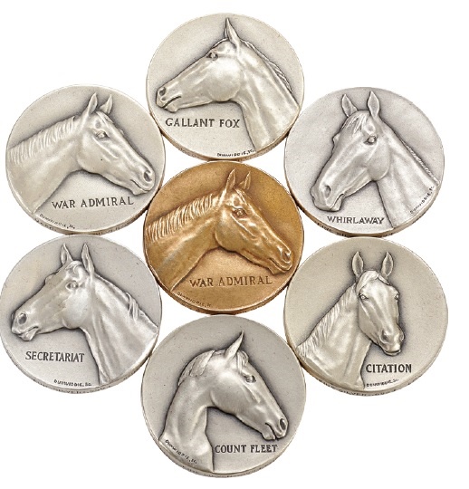 Horse Racing - TRA "Triple Crown" Medals (7)