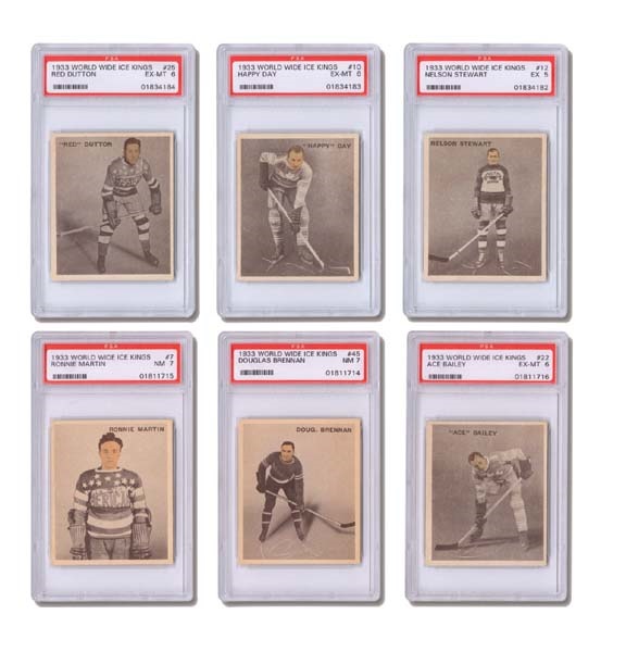 - 1933/34 Ice Kings PSA Lot (15)