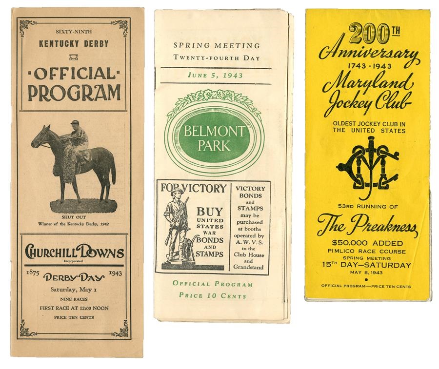 Count Fleet Triple Crown Programs (3)