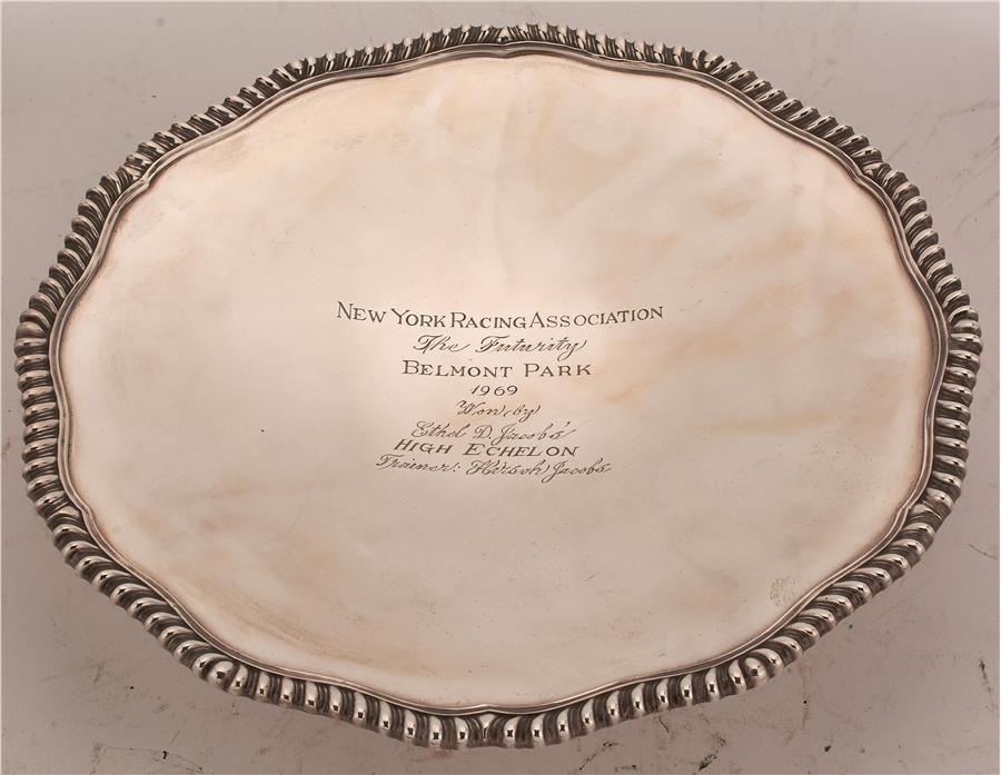 "High Echelon" 1969 Futurity Silver Trophy Plate by Tiffany