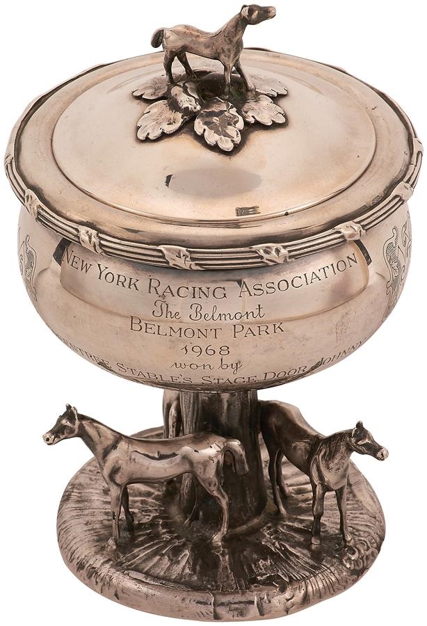 "Stage Door Johnny" 1968 Belmont Stakes Silver Trophy