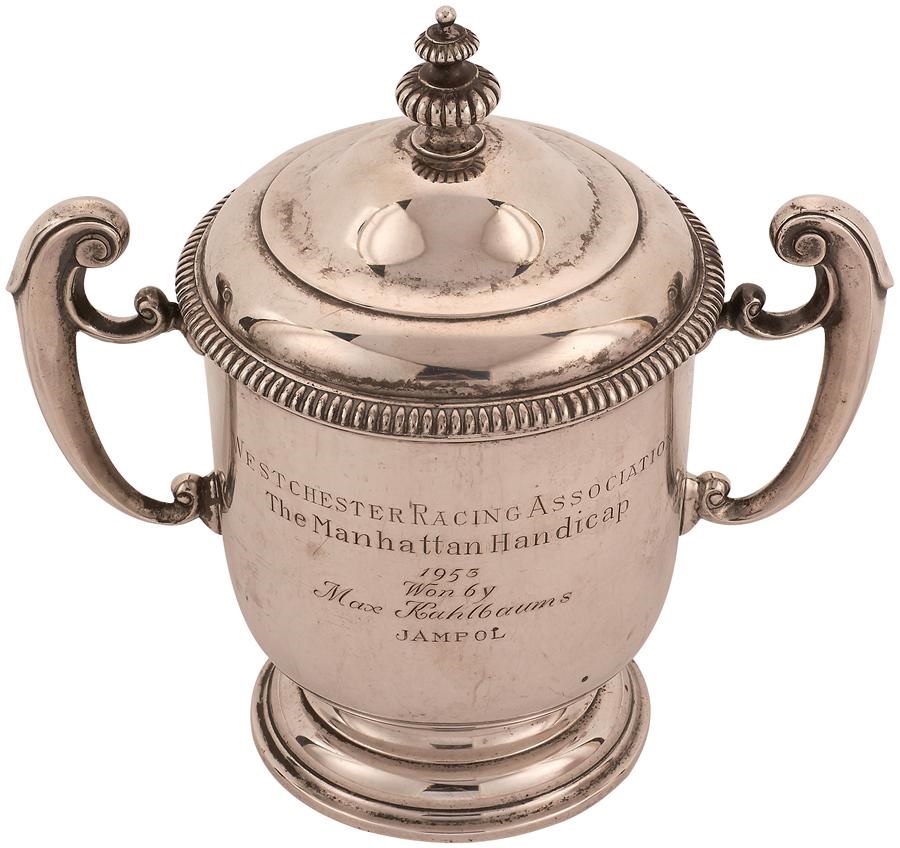 Horse Racing - "Jampol" 1953 Manhattan Handicap Silver Trophy