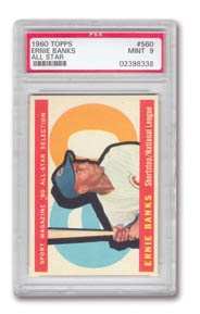 Sports Cards - 1960 Topps Ernie Banks All Star PSA 9